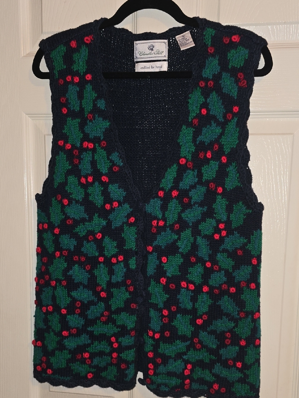 Chandler Hill Hand-Knit Navy Vest